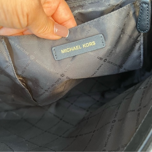 Michael Kors Jetset Authentic Black shoulder Sofiano Leather Women’s Tote Bag - Picture 5 of 15